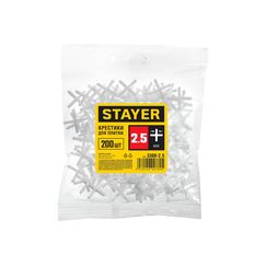 Крестики для кафеля Stayer 3380-2,5, 2,5 мм, 200 шт.