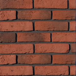 Декоративный кирпич Камтек Кирпич британский красный, плоскость