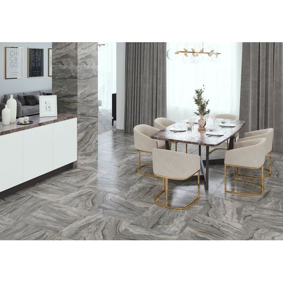 Керамогранит Alma Ceramica Аркадия GFU60120ARC70L коричневый 60×120 см, изображение 4