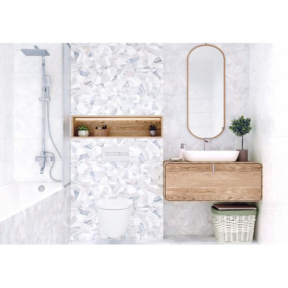 Плитка керамическая Alma Ceramica Бергамо TWU09BGM707 серая 24,9×50 см, изображение 2