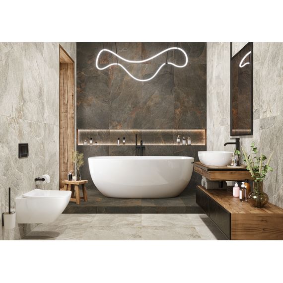 Керамогранит Delacora Стонкрит Бежевый D120225L бежевый 60×120 см, изображение 2