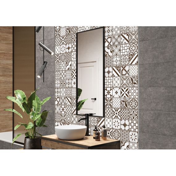 Плитка керамическая Alma Ceramica Бохо TWU2550BOH70 черная 24,9×50 см, изображение 4