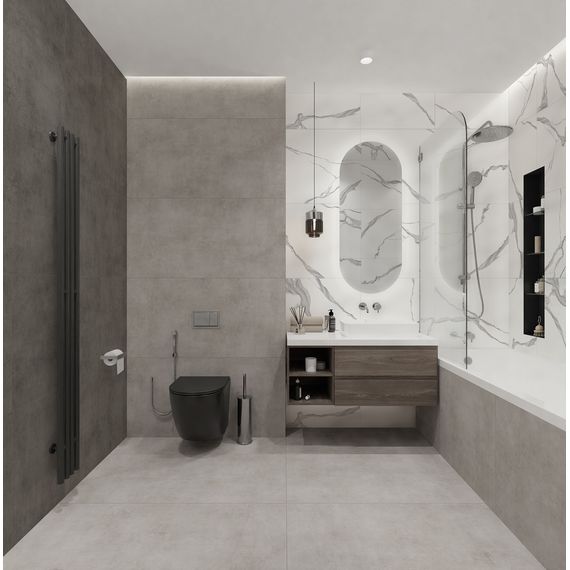Плитка керамическая Global Tile Анима 10100001333 белая 25×60 см, изображение 4