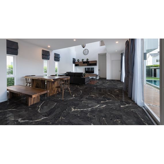Керамогранит Global Tile Камлин GT1206011905SPR черный 60×120 см, изображение 5