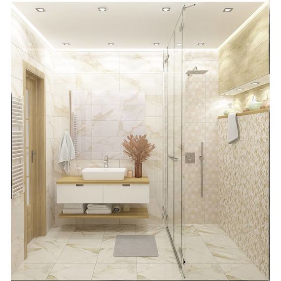 Мозаика Kerlife Calacatta Gold бежевая 30×30 см, изображение 2