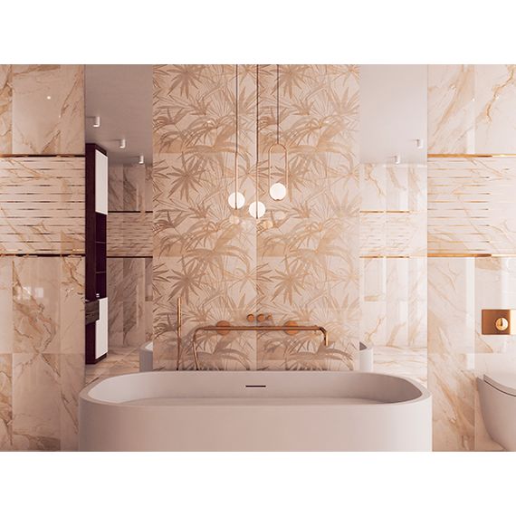 Панно Kerlife Calacatta Gold бежевое 63×63 см, изображение 3