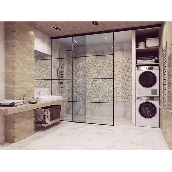Плитка керамическая Kerlife Calacatta Gold бежевая 42×42 см, изображение 4