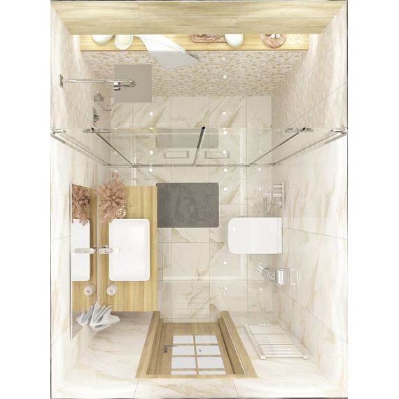 Плитка керамическая Kerlife Calacatta Gold Rombi бежевая 31,5×63 см, изображение 6