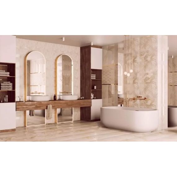 Плитка керамическая Kerlife Sherwood White белая 31,5×63 см, изображение 3