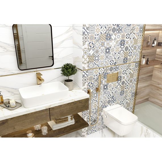 Бордюр New Trend Тенор Голд BW0TNR09 золотистый 1,3×60 см, изображение 4