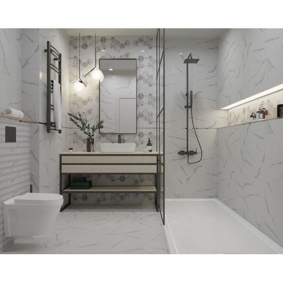 Декор Primavera Киана TP3670H1 белый 30×60 см, изображение 3
