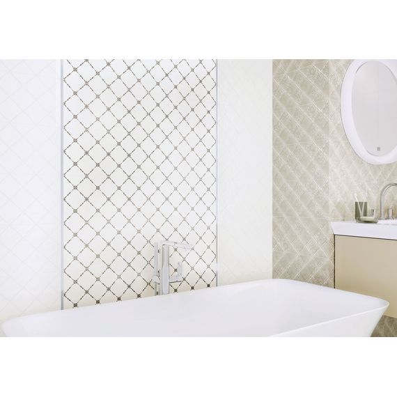 Плитка керамическая Alma Ceramica Сальвия TWU09SVA000 белая 24,9×50 см, изображение 2
