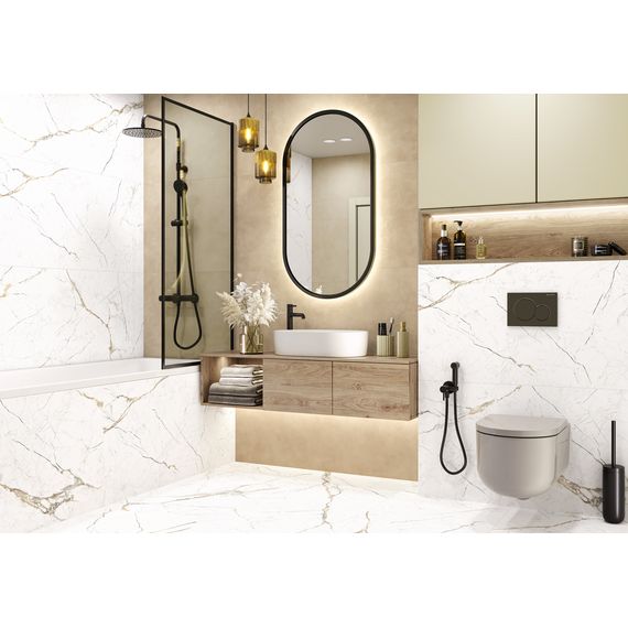 Керамогранит Alma Ceramica Рок Лайн GFU6060RKL27R коричневый 60×60 см, изображение 2