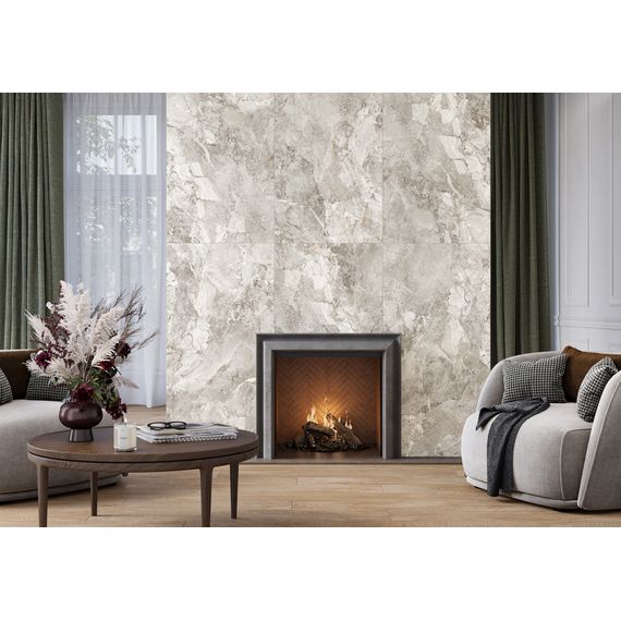 Керамогранит Alma Ceramica Рок Лайн GFU60120RKL77R темно-серый 60×120 см, изображение 5