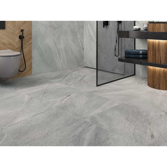 Керамогранит Delacora Фантом Светлый D120253M светло-серый 60×120 см, изображение 3
