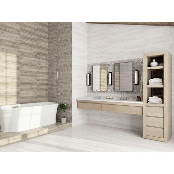 Керамогранит LB Ceramics Альбервуд 6264-0063 белый 20×60 см, изображение 4
