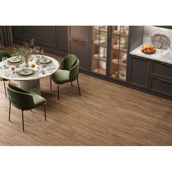 Керамогранит Alma Ceramica Грандвуд GFA2090GRW44R темно-коричневый 20×90 см, изображение 2