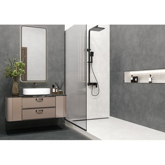 Керамогранит Alma Ceramica Мурал GFU60120MUR47R графитовый 60×120 см, изображение 3
