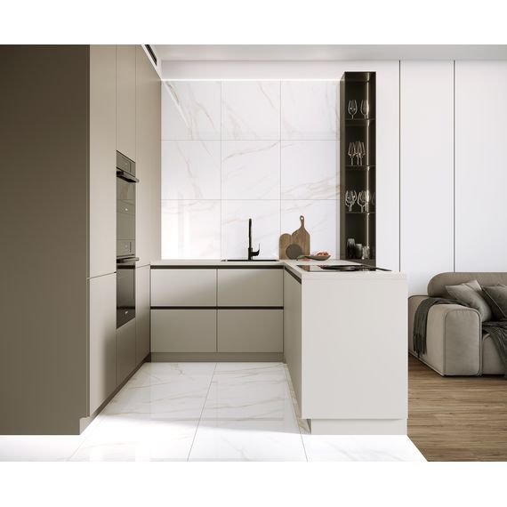 Керамогранит Ceradim Калакатта Регал Голд 440977 белый 60×60 см, изображение 4