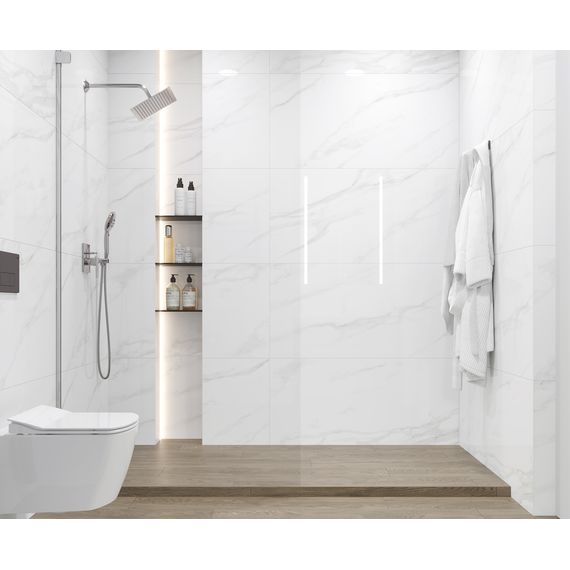 Керамогранит Ceradim Калакатта Регал Грей 440968 белый 60×60 см, изображение 2