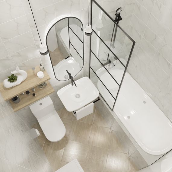 Плитка керамическая Unitile Серена 010100001423 белая 20×30 см, изображение 5